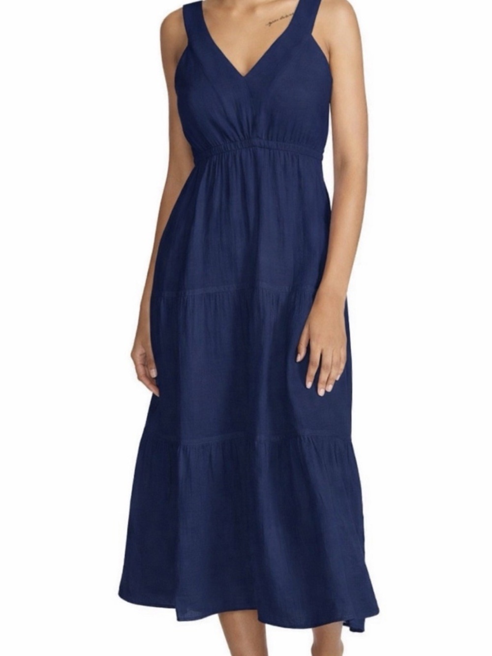 Steve Madden Tiered Midi Gauze Dress - size small